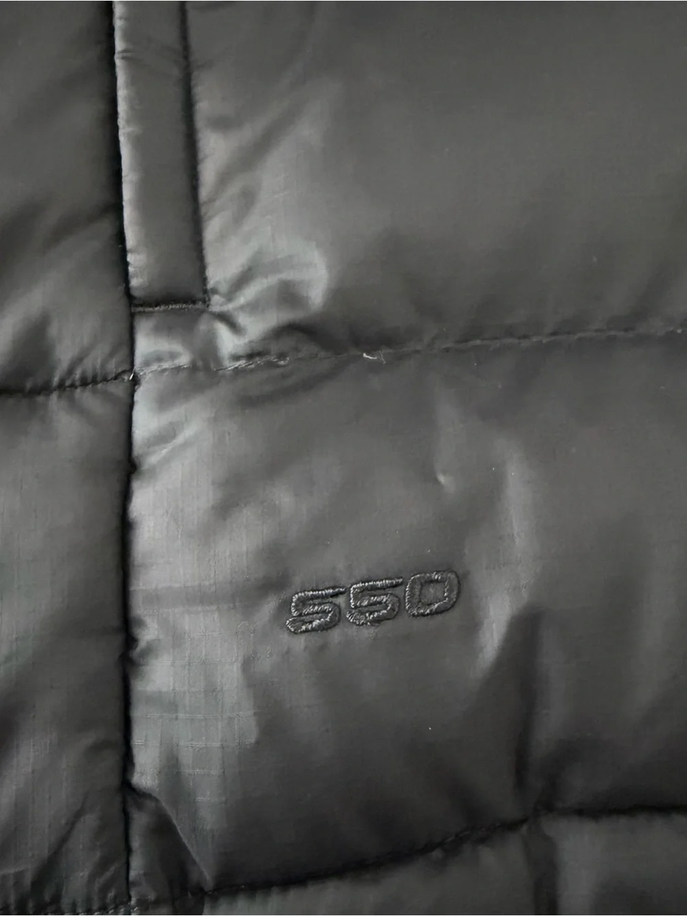The North Face Black 550 Vest Down Puffer Quilted Full Zip Outdoor Men's XXL